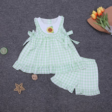 Load image into Gallery viewer, Little Miss Cottontail Southern Clothing Company Smocked Sunflower Short Set