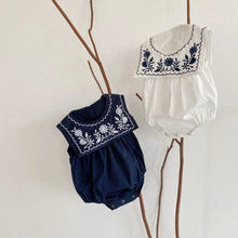 Load image into Gallery viewer, Little Miss Cottontail Southern Clothing Company Smocked Sailor Onesie