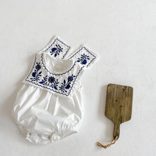 Load image into Gallery viewer, Little Miss Cottontail Southern Clothing Company Smocked Sailor Onesie