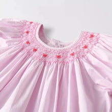 Load image into Gallery viewer, Little Miss Cottontail Southern Clothing Company Smocked Valentine Dress