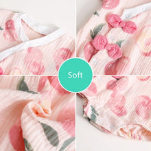 Load image into Gallery viewer, Little Miss Cottontail Southern Clothing Company Georgia Peach Faux-Mono Onesie