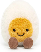Load image into Gallery viewer, Amuseables Happy Plush Boiled Egg