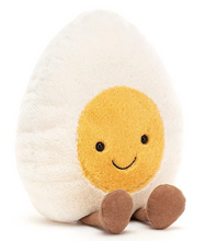 Load image into Gallery viewer, Amuseables Happy Plush Boiled Egg