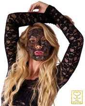 Load image into Gallery viewer, Spa Splurge Black Lace Collagen Mask - Set of 2