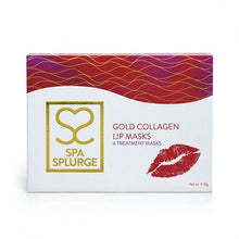 Load image into Gallery viewer, Spa Splurge Gold Collagen Lip Mask - Set of 4