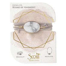 Load image into Gallery viewer, SCOUT CURATED WEARS SUEDE/STONE WRAP - HOWLITE - Stone of Harmony