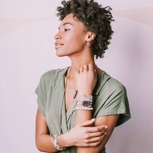 Load image into Gallery viewer, SCOUT CURATED WEARS SUEDE/STONE WRAP - HOWLITE - Stone of Harmony