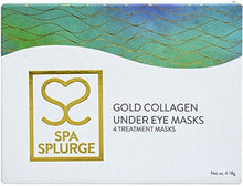 Load image into Gallery viewer, Spa Splurge Gold Collagen Under Eye Mask - Set of 4