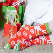 Load image into Gallery viewer, Rock Flower Paper Socks - Woodblock Deer