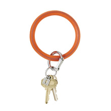 Load image into Gallery viewer, Vegan Leather Big O® Key Ring - Orange Crush