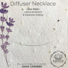 Load image into Gallery viewer, Lotus Jewelry Studio Lava Rock Essential Oil Diffuser Diamond Necklace - Gold