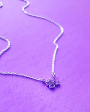 Load image into Gallery viewer, Gorilla Doe Korean Hangul "병신" (Byung-Shin) Necklace - Silver