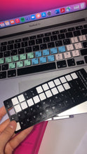 Load image into Gallery viewer, Gorilla Doe Korean Alphabet Hangul 한글 Keyboard Stickers - Matte Black