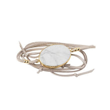 Load image into Gallery viewer, SCOUT CURATED WEARS SUEDE/STONE WRAP - HOWLITE - Stone of Harmony