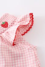 Load image into Gallery viewer, Little Miss Cottontail Southern Clothing Company Smocked Strawberry Dress
