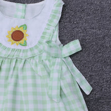 Load image into Gallery viewer, Little Miss Cottontail Southern Clothing Company Smocked Sunflower Short Set
