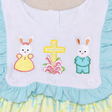 Load image into Gallery viewer, Little Miss Cottontail Southern Clothing Company Smocked Easter Bunny Ruffle Short Set
