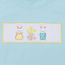 Load image into Gallery viewer, Little Miss Cottontail Southern Clothing Company Smocked Easter Bunny Short Set
