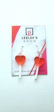 Load image into Gallery viewer, LeeLee&#39;s Room Heart Lollipop Earring - Red
