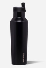 Load image into Gallery viewer, Canteen Sport Insulated Water Bottle with Straw - Matte Black
