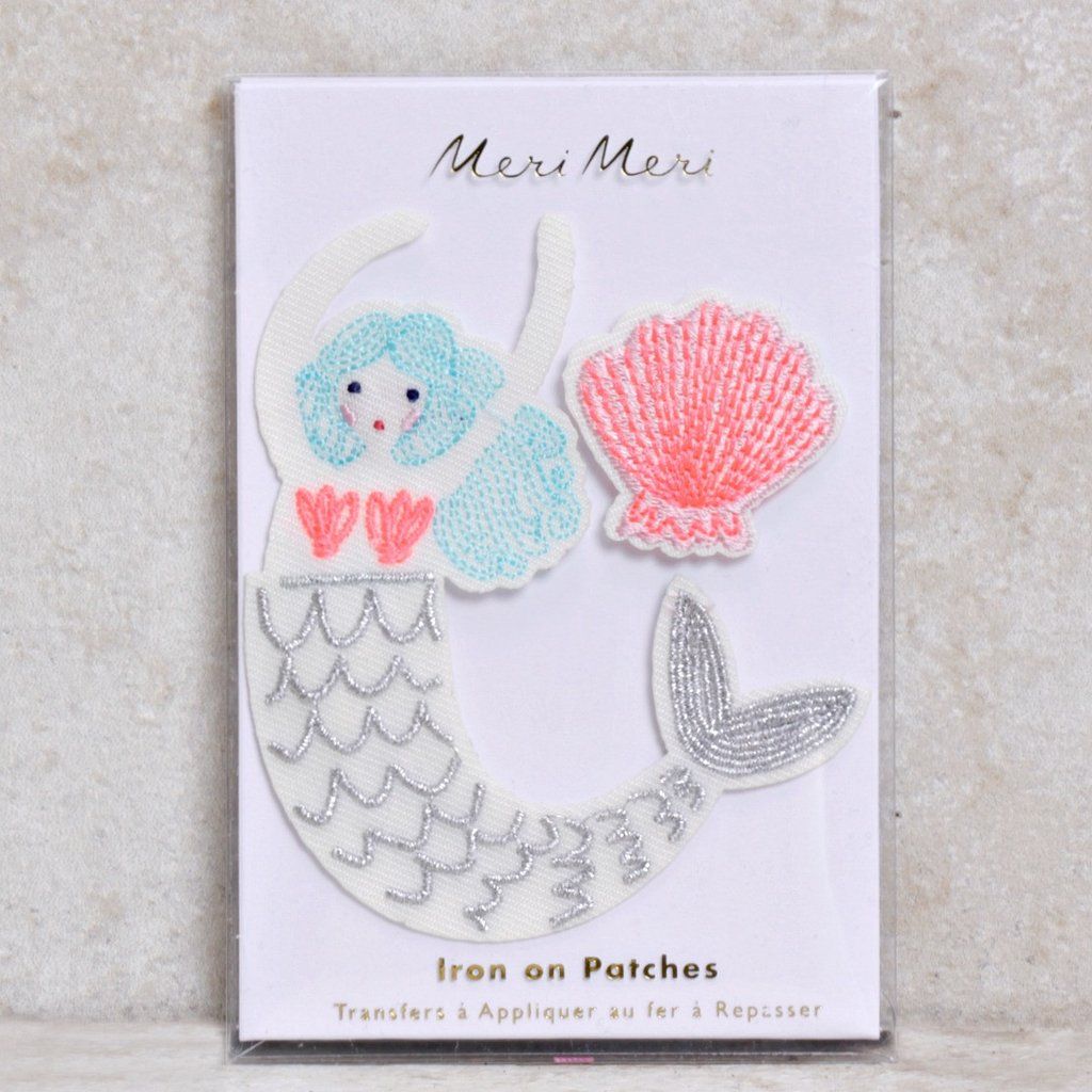 Meri Meri Iron On Patch - Mermaid Shell