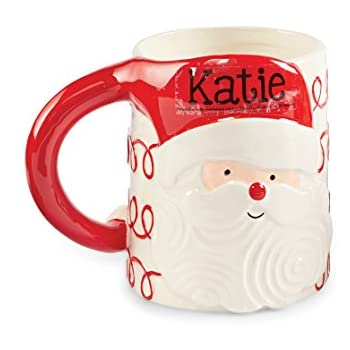 Embossed Santa Mug