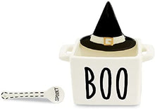 Load image into Gallery viewer, &quot;Boo&quot; Witch Hat Candy Dish (with Spooky spoon)
