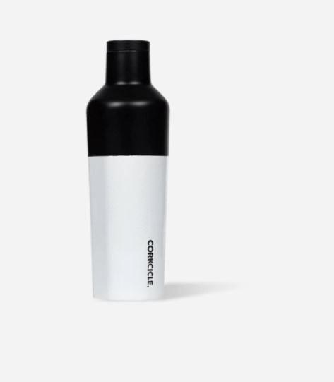 Canteen Color Block 16oz - Black/White