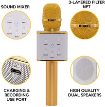 Load image into Gallery viewer, Funky Rico Karaoke Microphone - Gold
