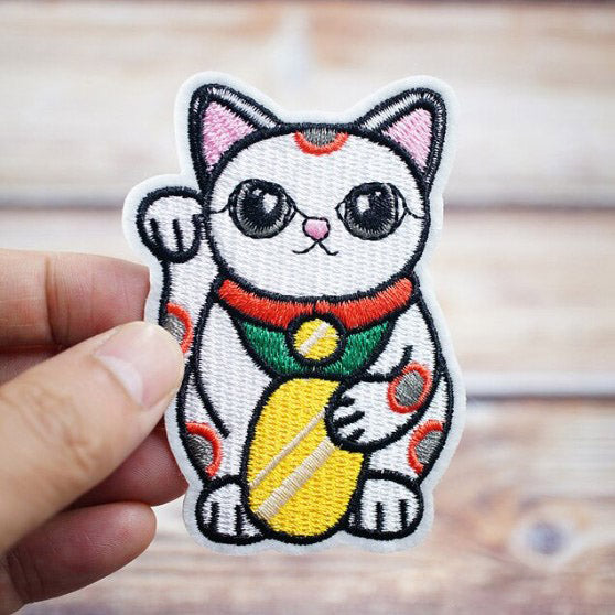 Stitch&Pin Iron On Embroidery Patch - Oriental Hello Cat