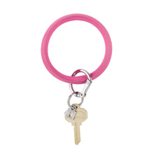 Load image into Gallery viewer, Vegan Leather Big O® Key Ring - Tickled Pink
