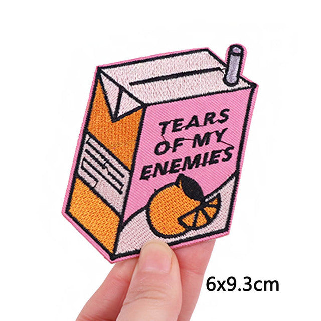 Stitch&Pin Iron On Embroidery Patch - Enemy Tears