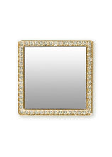 Load image into Gallery viewer, Flaunt Idecoz Square w/ Crystals Phone Mirror -  Gold
