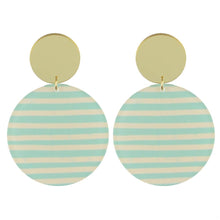 Load image into Gallery viewer, Moon and Lola ML XX TP PATTERNED DISC DROPS - Stripe
