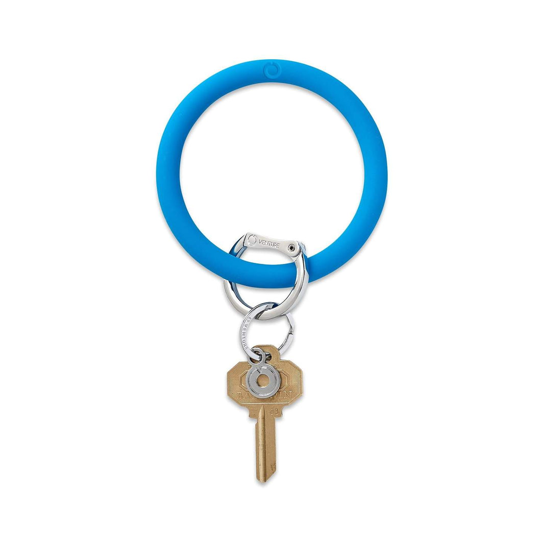 Silicone Big O® Key Ring - Bright Peacock