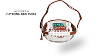 Load image into Gallery viewer, TOUCHDOWN BAG - BROWN W/ COIN PURSE
