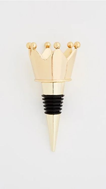 Slant Collection Gold Crown Bottle Stopper Topper